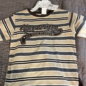 Boys two piece pant and long sleeve t shirt combo.